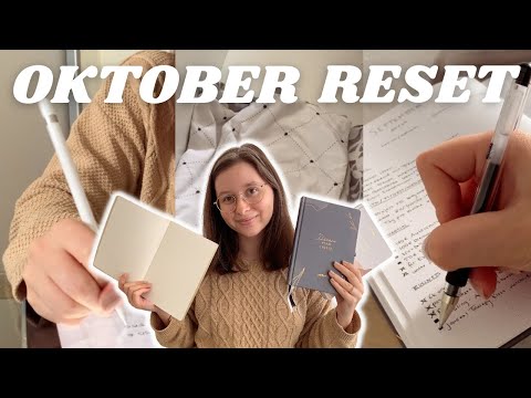 Monthly Reset - Oktober Vlog: Ziele im Bullet Journal, Budget, Ordnung schaffen, planen | deutsch