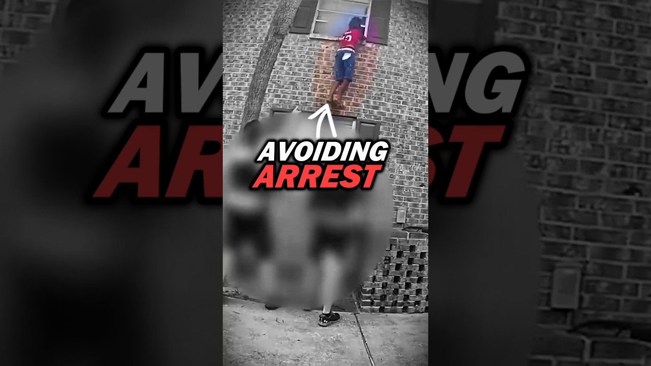 Suspect Scales 2nd Story Window To Avoid Cops! (Safely Arrested)