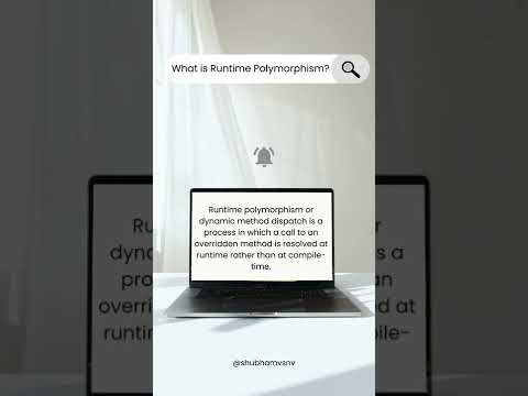 What is Runtime Polymorphism? - @SalesforceForFreshers