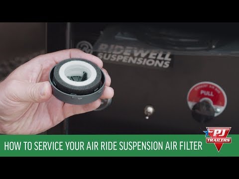 Part of a video titled How to Service Your Air Ride Suspension Air Filter - YouTube