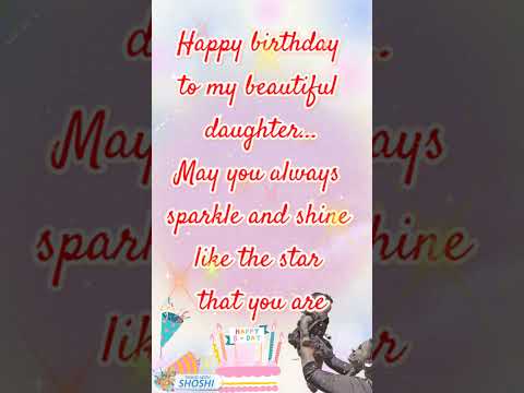 Birthday wishes to daughter from mother || Happy birthday daughter #happybirthday #daughter
