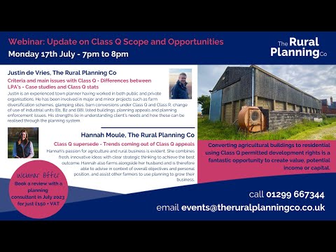 TRPC Webinar - Class Q Scope and Opportunities - July 2023