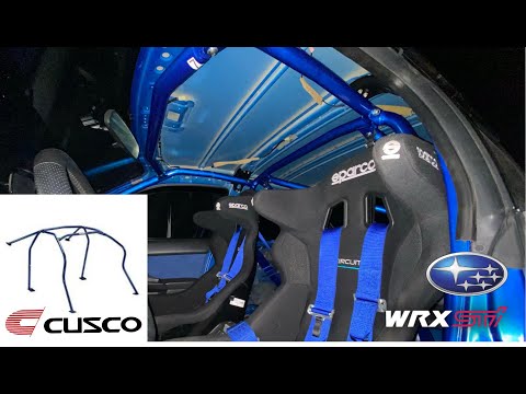 Cusco D1 Chromoly 7 Points Roll Cage Unboxing & Installing on Subaru Impreza GDB WRX STI
