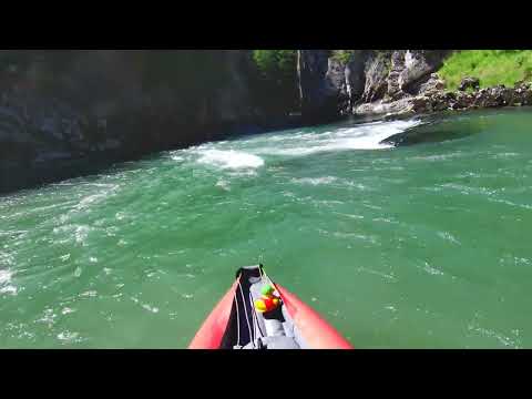 Kajaktour / Paddeln Kössener Ache Entenlochklamm