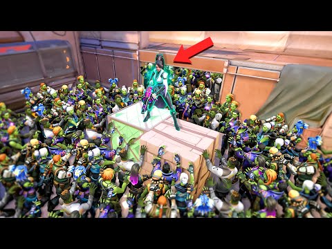 VALORANT'S *NEW* 1 VS 1000 ZOMBIES GAMEMODE... (this was IMPOSSIBLE)
