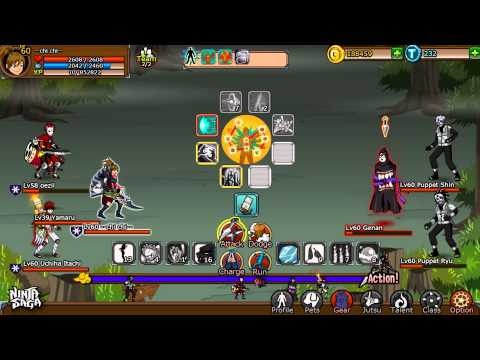 NINJA SAGA -- LV 60 TENSAI EXAM "HARD MODE" PART 1 FULL!!