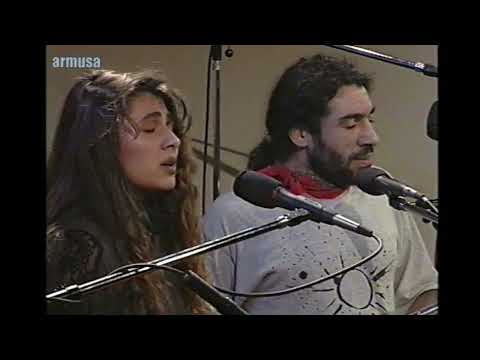 Armusa con Chango Farías Gomez en Imagen de Radio con La Manija, 1996