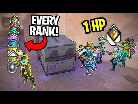2 Players from Every Rank VS 8 Radiant! - (Who Will Survive?)