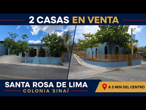 2 CASAS EN VENTA en Santa Rosa de Lima 🏡 | Colonia Sinaí, cerca de la carretera Ruta Militar 