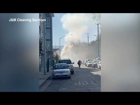 Salinas Chinatown smoke caught on camera