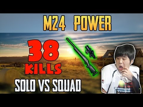 M24 POWER - lds7131 38 kills win SOLO vs SQUAD TPP - PUBG HIGHLIGHTS TOP 1 #79
