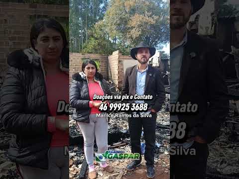 Estou em São João, essa família perdeu tudo em um incêndio. #saojoao #parana