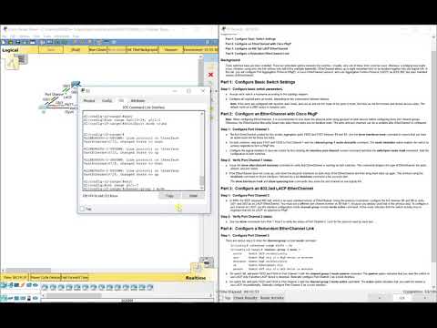 PKT 4.2.1.3 - Configuring EtherChannel