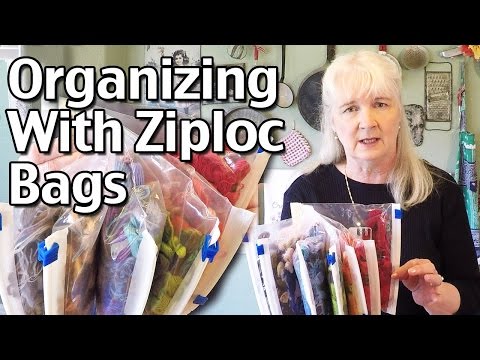 Organizing With Ziploc Bags - Cheap Organizing Containers