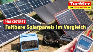 Faltbare Solarpanel im Test:  Kroak SP-06 200W, DOKIO 80W, Bluetti SP200 und Glaspanel