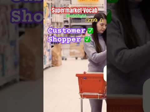 #english 🛒 Parte 1 Vocabulário de Supermercado #supermarket #englishstream #englishvocabulary #esl