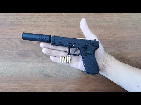 Mini Glock 18 Toy Gun with Bullets Unboxing 2022