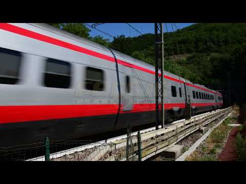 Frecciargento Trenitalia high speed train 9411 - Archive footage