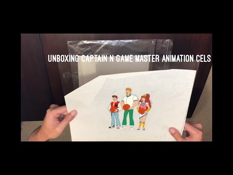 Unboxing Captain N The Game Master Animation Cels Legends Cartoon