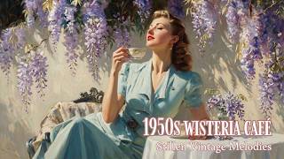 Download lagu 1950s Purple Wisteria Café in Spring | Stillen’s Vintage Melodies mp3