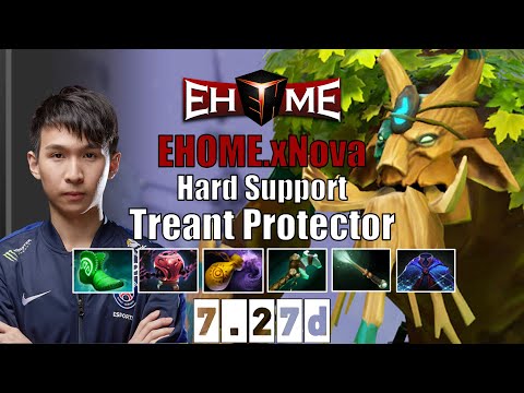 Treant Protector | EHOME.xNova | Hard Support Treant Protector | 7.27d Gameplay Highlights