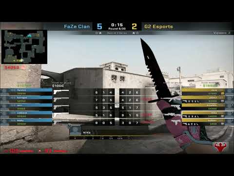 NiKo CS:GO POV (G2) vs FaZe / 27-16 / dust2 / IEM Summer 2021 Closed Qualifier