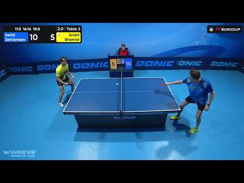 20:05 Serhii Zemiantsev  - Andrii Shamrai 12.08.2023 TT Euro.Cup Ukraine Star. TABLE 3