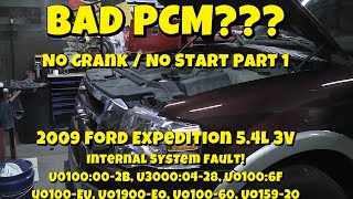 2009 Ford Expedition 5.4L No Crank / No Start /Bad PCM Part 1 Diag And Pass Side Coils / Spark Plugs