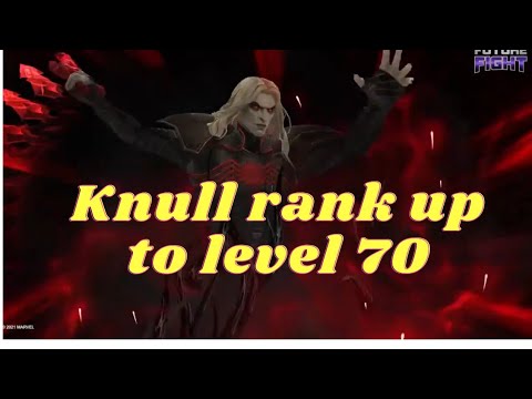 KNULL RANK UP TO LEVEL 70 F2P BUILD| marvel future fight