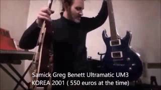 Video thumbnail for Epiphone Les Paul 1960 tribute outfit VS Samick Greg Bennett Ultramatic UM3  Clean, Crunch and Overd by Nebz 1973