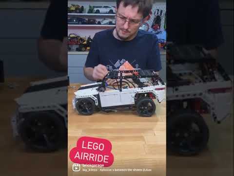 Поставил пневмо подвеску в LEGO Technic Range Rover и устал качать