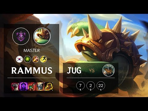Rammus Jungle vs Olaf - KR Master Patch 10.7
