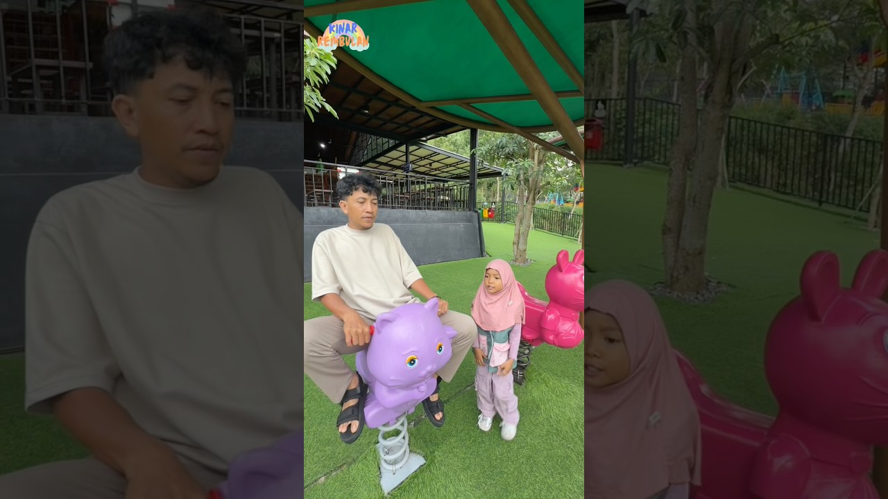 GAK BOLEH NAIK ODONG-ODONG, AYAH PELIT BANGET #shorts #viral #odongodong #playground #lucu #bermain