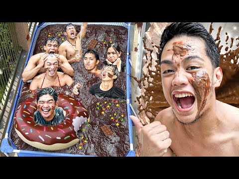 LAST TO LEAVE THE CHOCOLATE POOL - WINS A SPORTSCAR