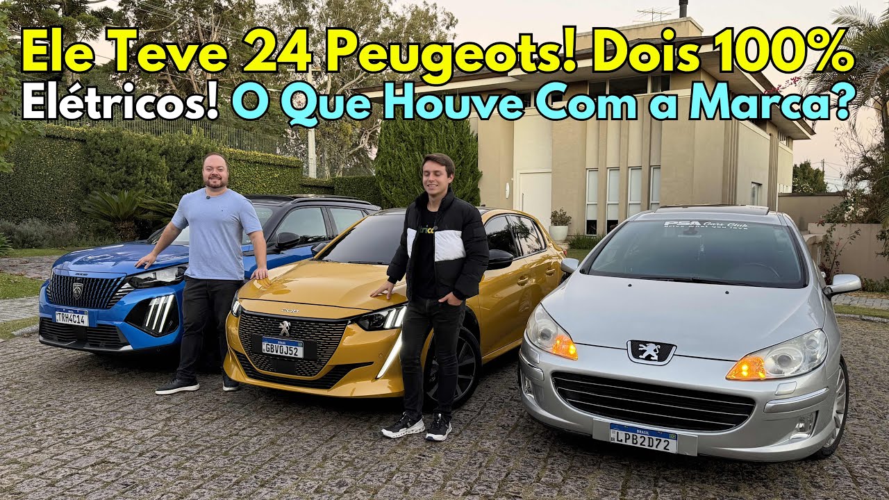 Ele teve 24 Peugeot e com 2 deles 100% Elétricos! O que Houve com a Marca?