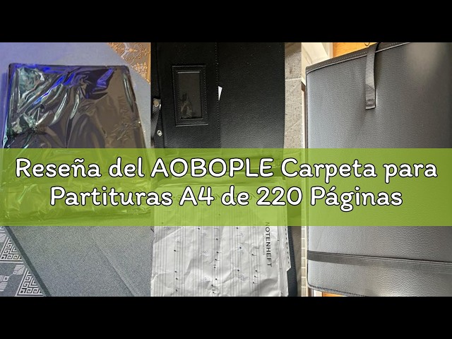 Vídeo relacionado con Generic Carpeta de Partituras Musicales Tamaño A4 Carpeta Temática Musical de 4 Páginas para Pianista, Material No Tóxico