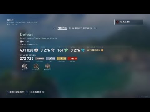 World of Warship Legends - New Iowa damage record (272,725)