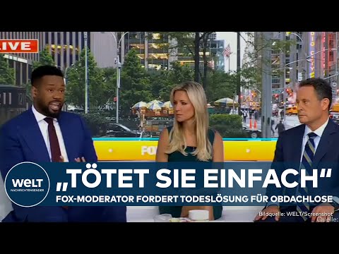 Video Thumbnail: US-TV: Unfassbarer Live-Aussetzer! Fox-Moderator fordert Todeslösung für Obdachlose