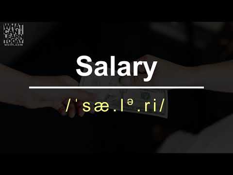 How to pronounce the word "Salary"