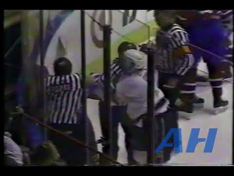 NHL Dec. 29, 1990 Los Angeles Kings v Montreal Canadiens (R) Jay Miller v Lyle Odelein