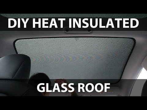 Tetto in vetro con isolamento termico fai da te per Model 3