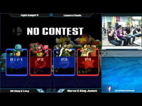 Fight Knight 4 Project M Doubles Losers Finals - Dirtboy & Lucy vs. Morsecode & King James
