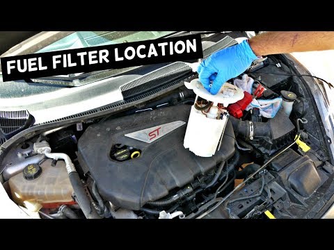 WHERE IS THE FUEL FILTER LOCATED ON FORD FIESTA ST OR FOCUS ST