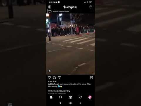 People queuing to get into a pub at 12am.thoughts?!