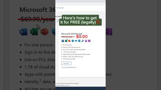 How to get Microsoft Office FREE (and legal)‼️ #excel