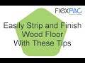 Stripping and finishing a wood floor | Water based ...