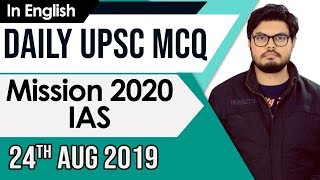 Download Lagu UPSC 2020 – 24 August 2019 Daily Current Affairs MCQs In English for UPSC IAS State PCS 2020 Thumbnail