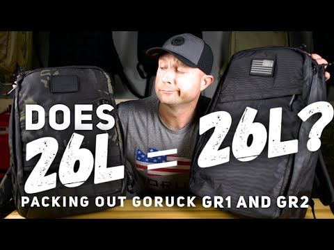 GORUCK GR1 vs GR2 Long Weekend Packing // Does 26L = 26L?? (+ Kaidan 34L Cameo)
