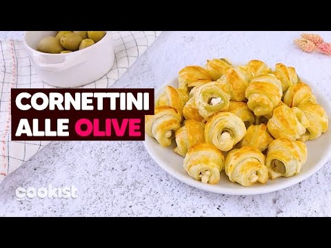 Cornettini di sfoglia alle olive: veloci e stuzzicanti!