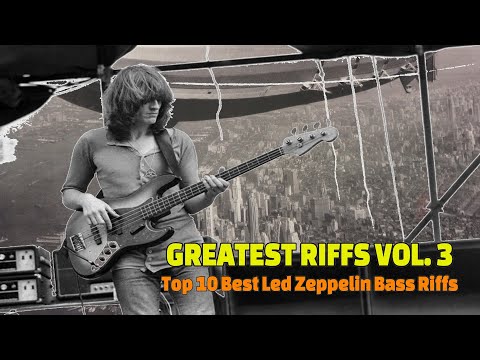 GREATEST RIFFS Vol. 3 - Top 10 Best Led Zeppelin Bass Riffs (with Tabs)